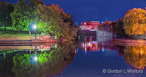 Rideau Canal At Night_P1120753-5.jpg - Photographed along the Rideau Canal Waterway at Smiths Falls, Ontario, Canada.